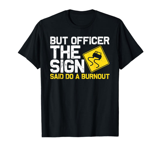 Cool Car Racing For Men Auto Owner Drift Drag Racing Burnout T-Shirt