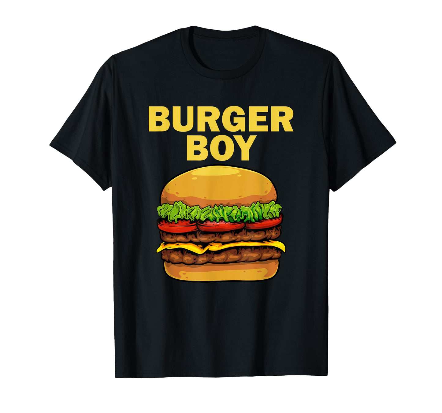 Cool Burger Art For Boys Men Hamburger Cheeseburger Lovers T-Shirt