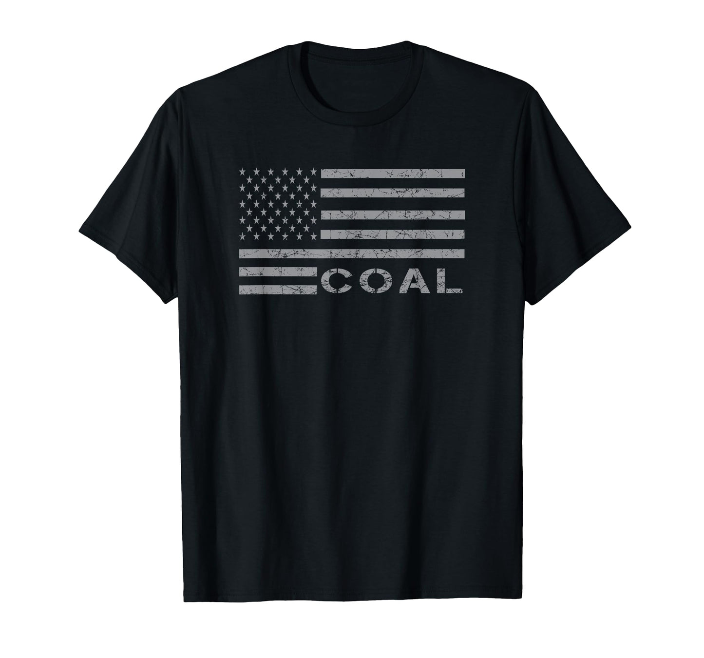 Vintage American Flag for Coal Mining T-Shirt