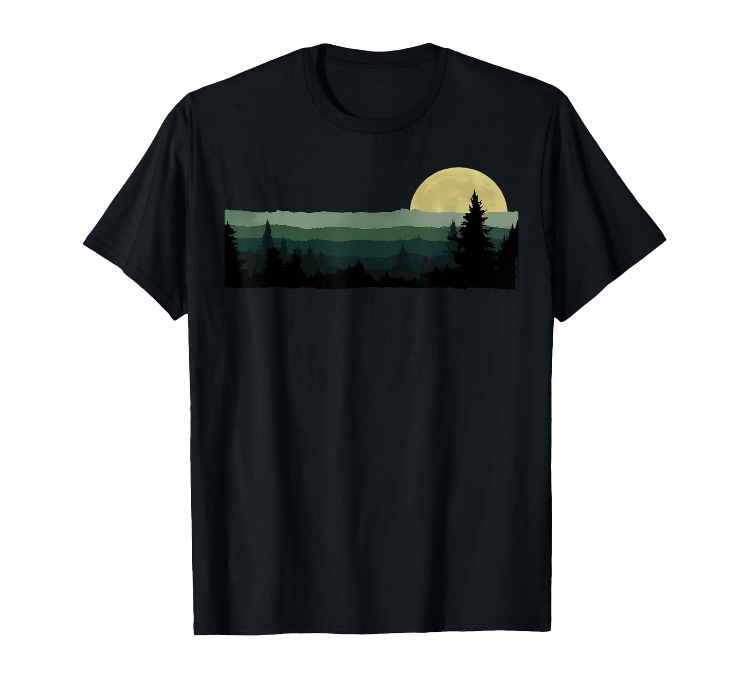 Trees Nature Mountains Adventure Outdoor Wildlife Forest T-Shirt