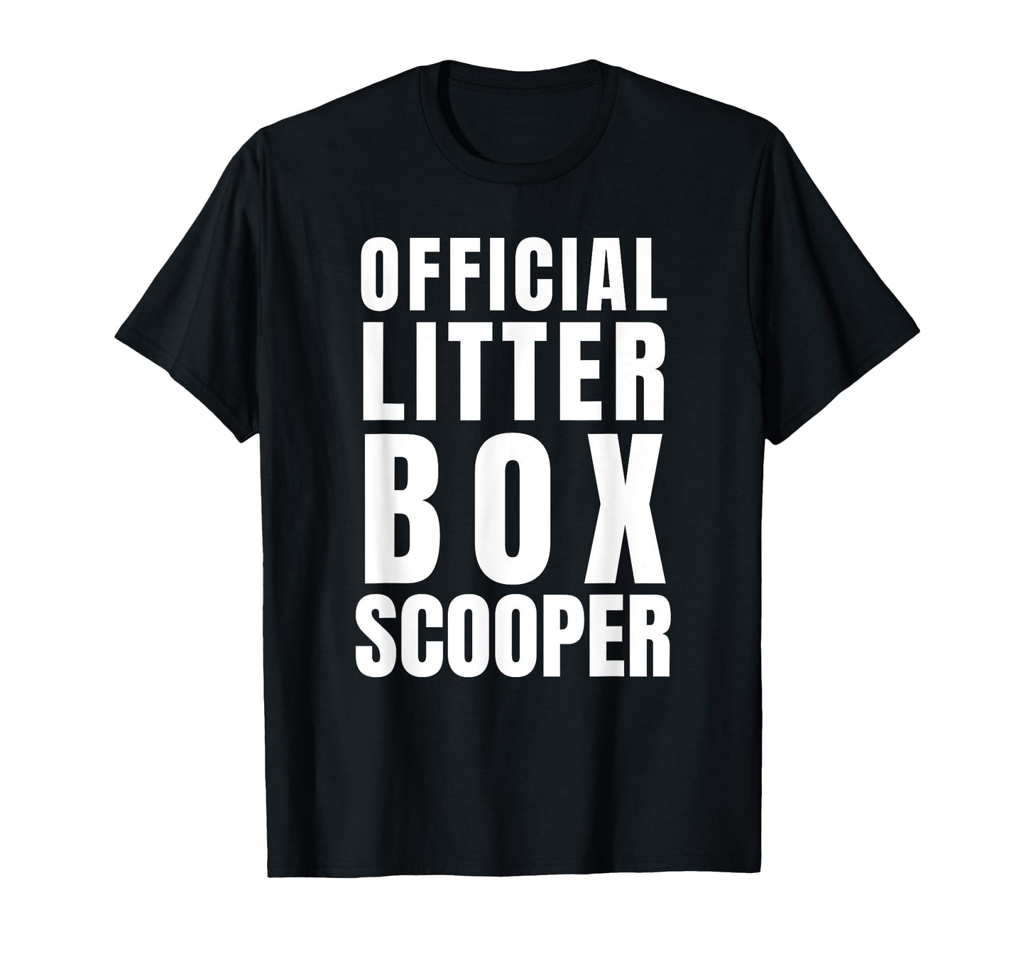 Official Cat Litter Scooper Funny Kitty Themed Animal Lover T-Shirt