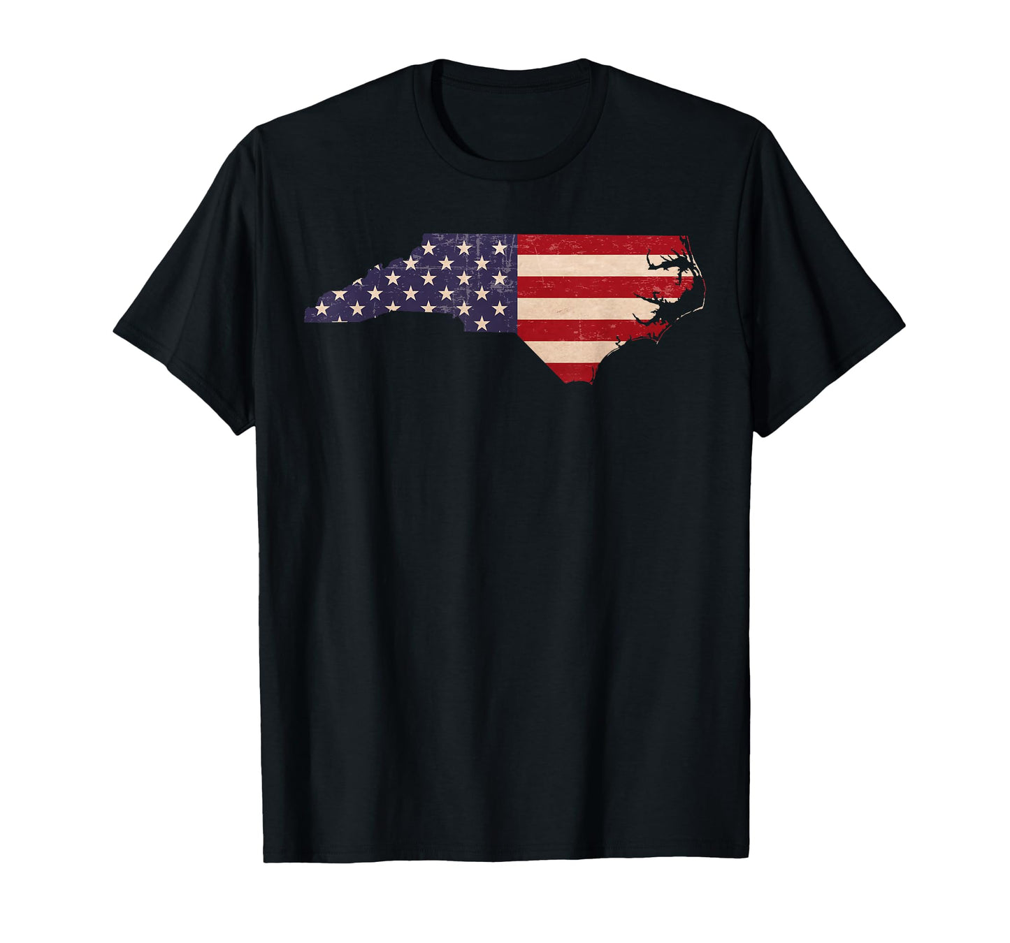 North Carolina American Flag Vintage T-Shirt T-Shirt