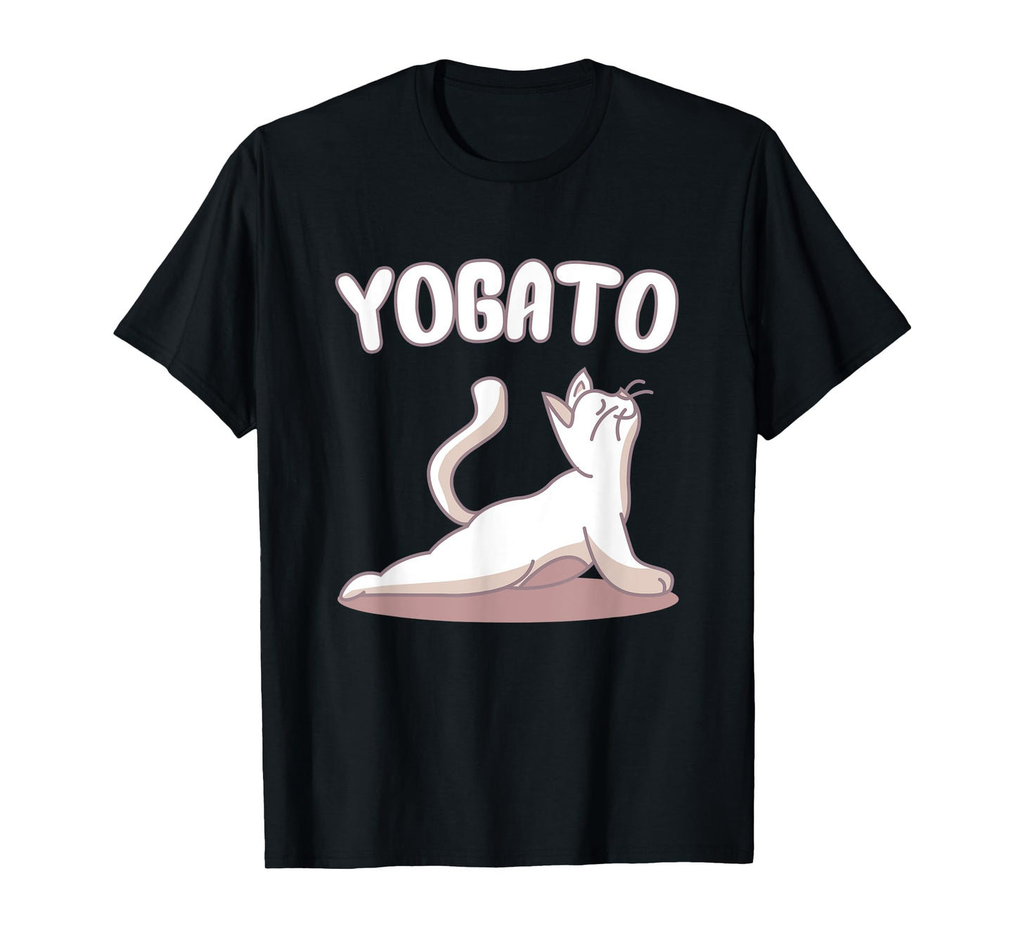 Funny Yoga Cat In Spanish Gato Yogato Doing Cobra Yoga Pose T-Shirt for Men Women Kids