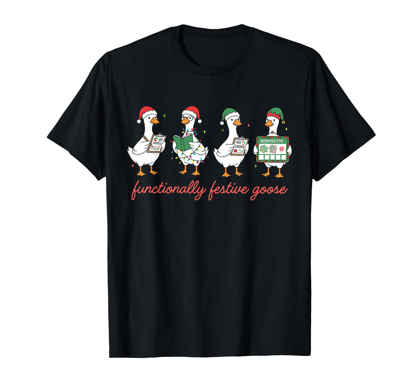 Silly Goose ABA RBT Therapist Behavior Analysis Christmas T-Shirt