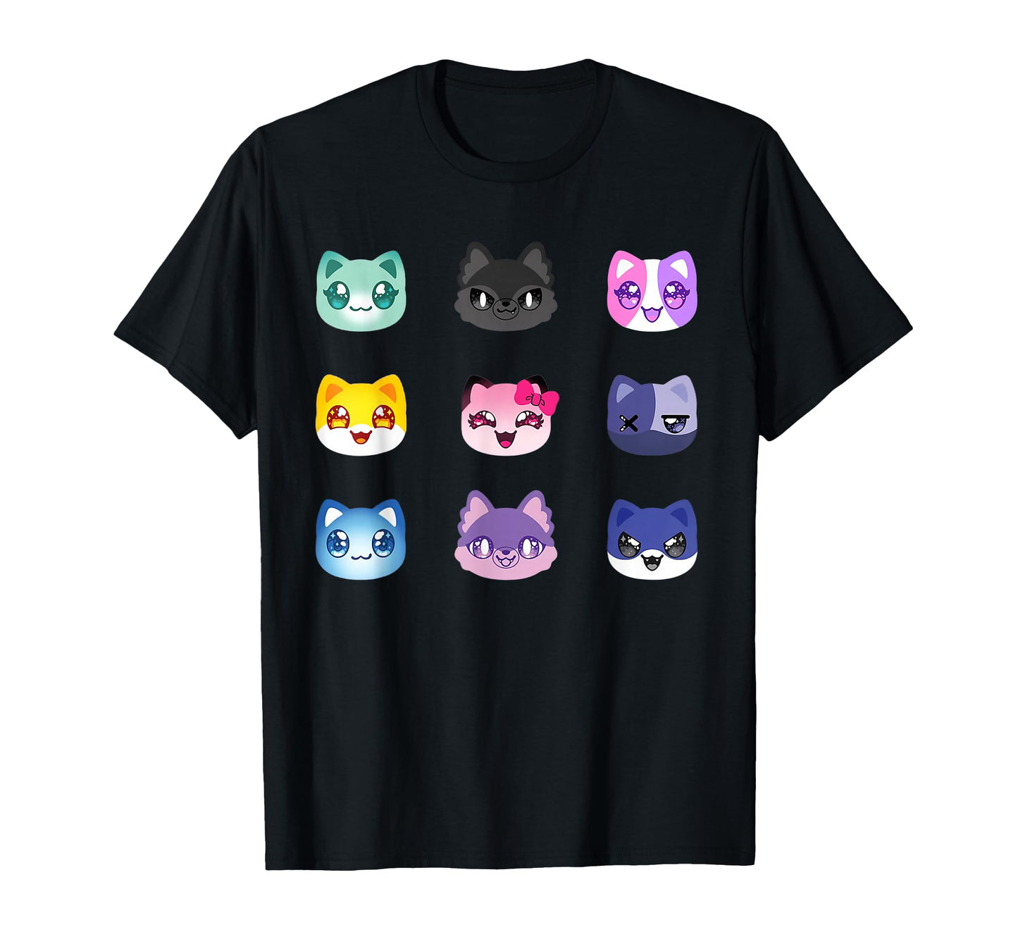 Meemeow Cats Plush Squishy Birthday Decorations T-Shirt