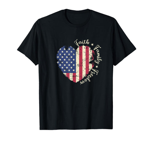 Faith Family Freedom USA T-Shirt