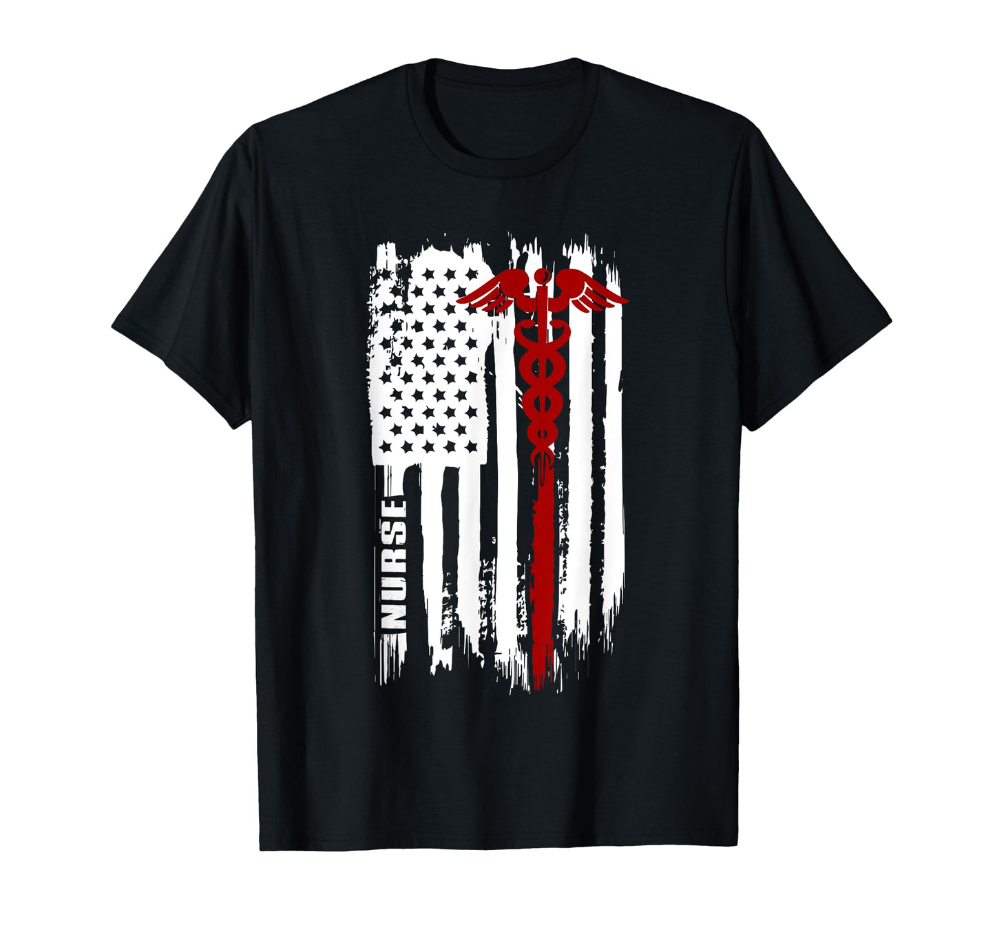 American Flag Nurse | USA Nurses Gift T-Shirt