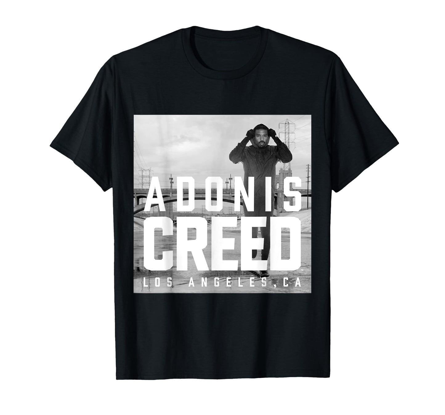 Adonis Creed LA black and white photography T-Shirt