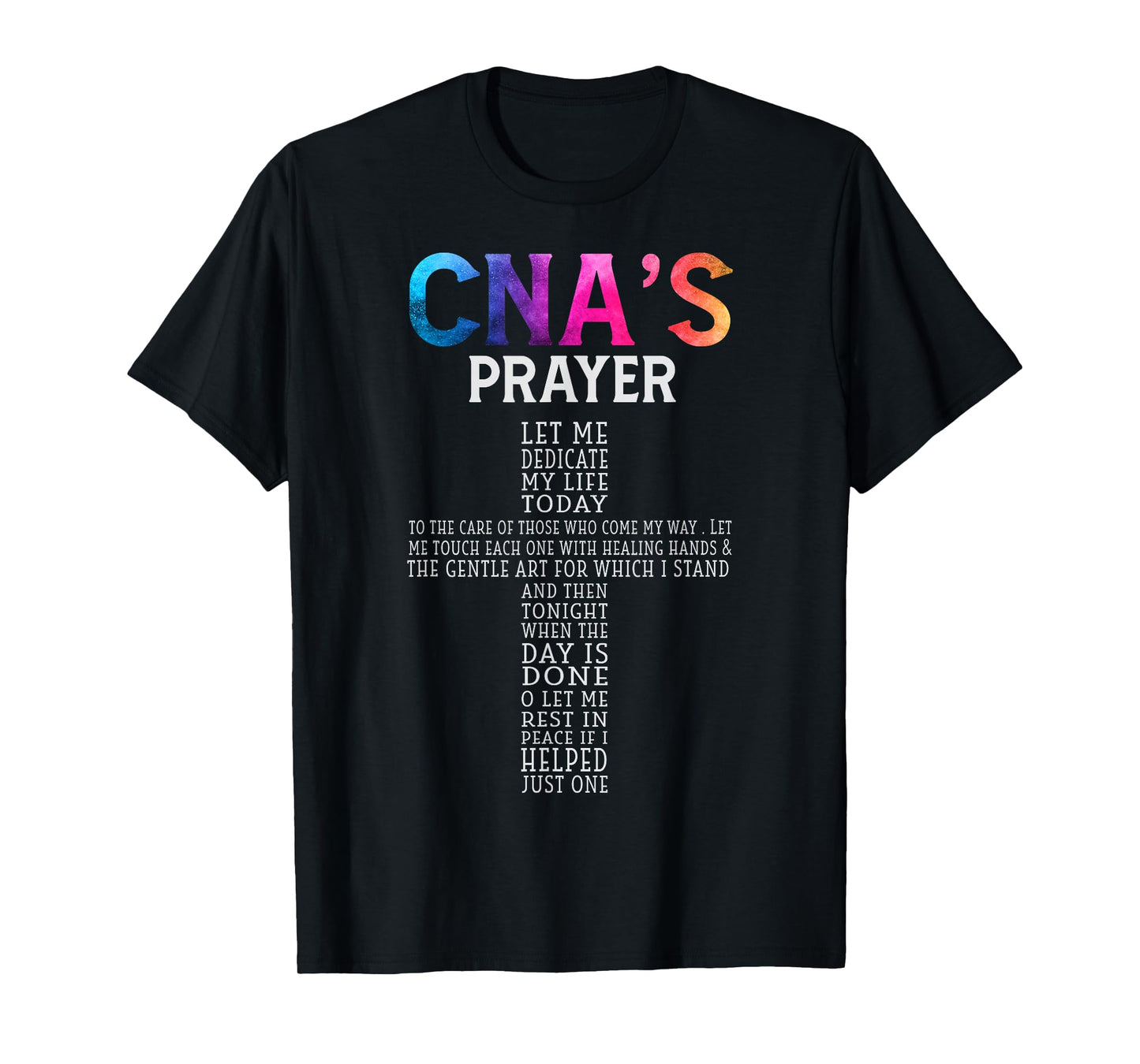 CNA Certified Nursing Assistant Gifts CNA Humor T-Shirt Women's Black Short Sleeve Crew Neck T-Shirt Small