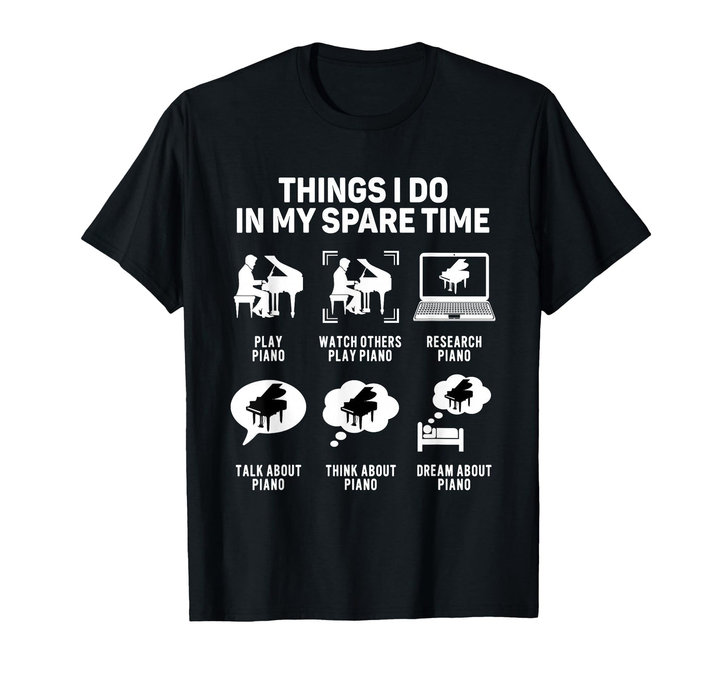 Pianist Piano Player Musician Keyboardist Music Teacher T-Shirt