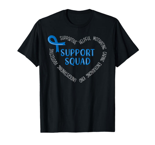 Colon Cancer Support Squad Colon Cancer Awareness T-Shirt