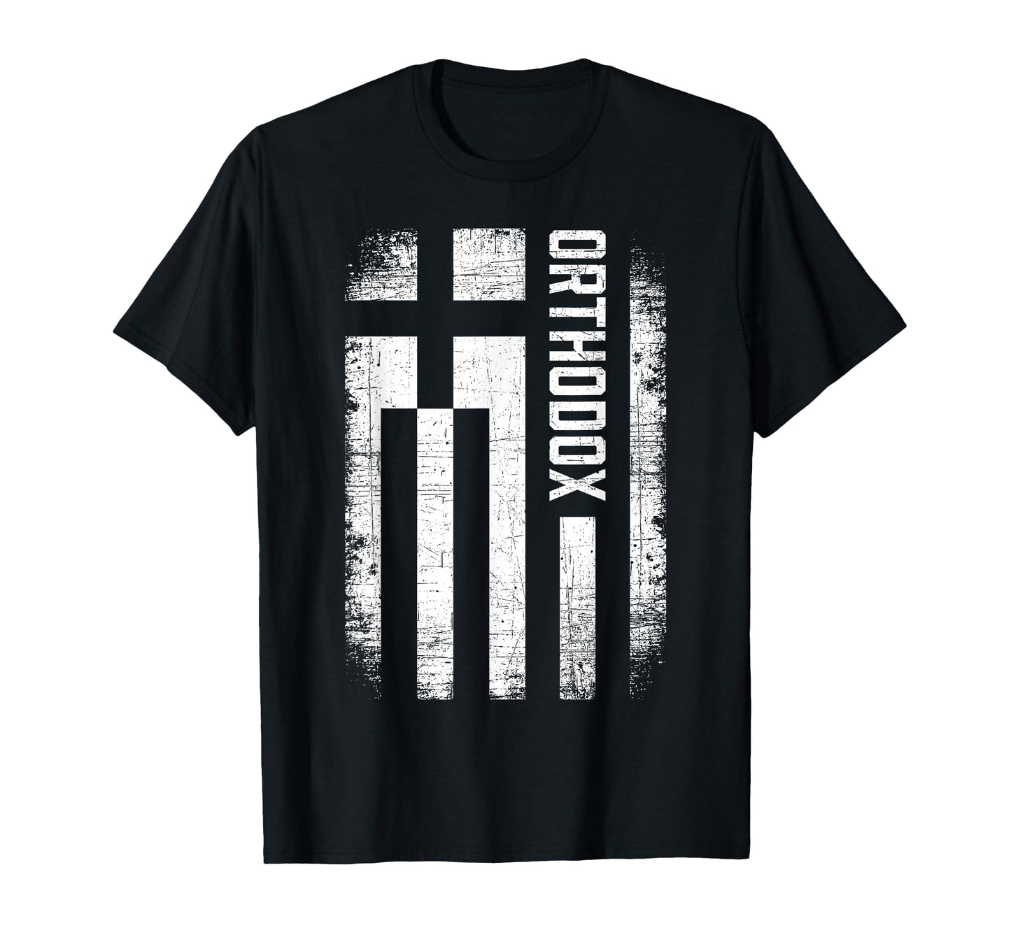 Greek Orthodox Church Retro Vintage Greece Flag Orthodox T-Shirt