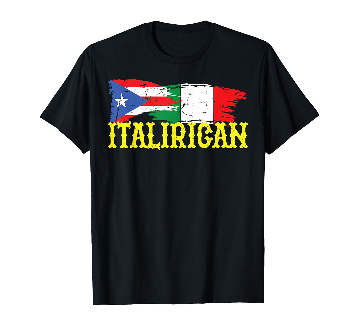 Italian Puerto Rican ItaliRican Italy Flag Puerto Rico Flag T-Shirt