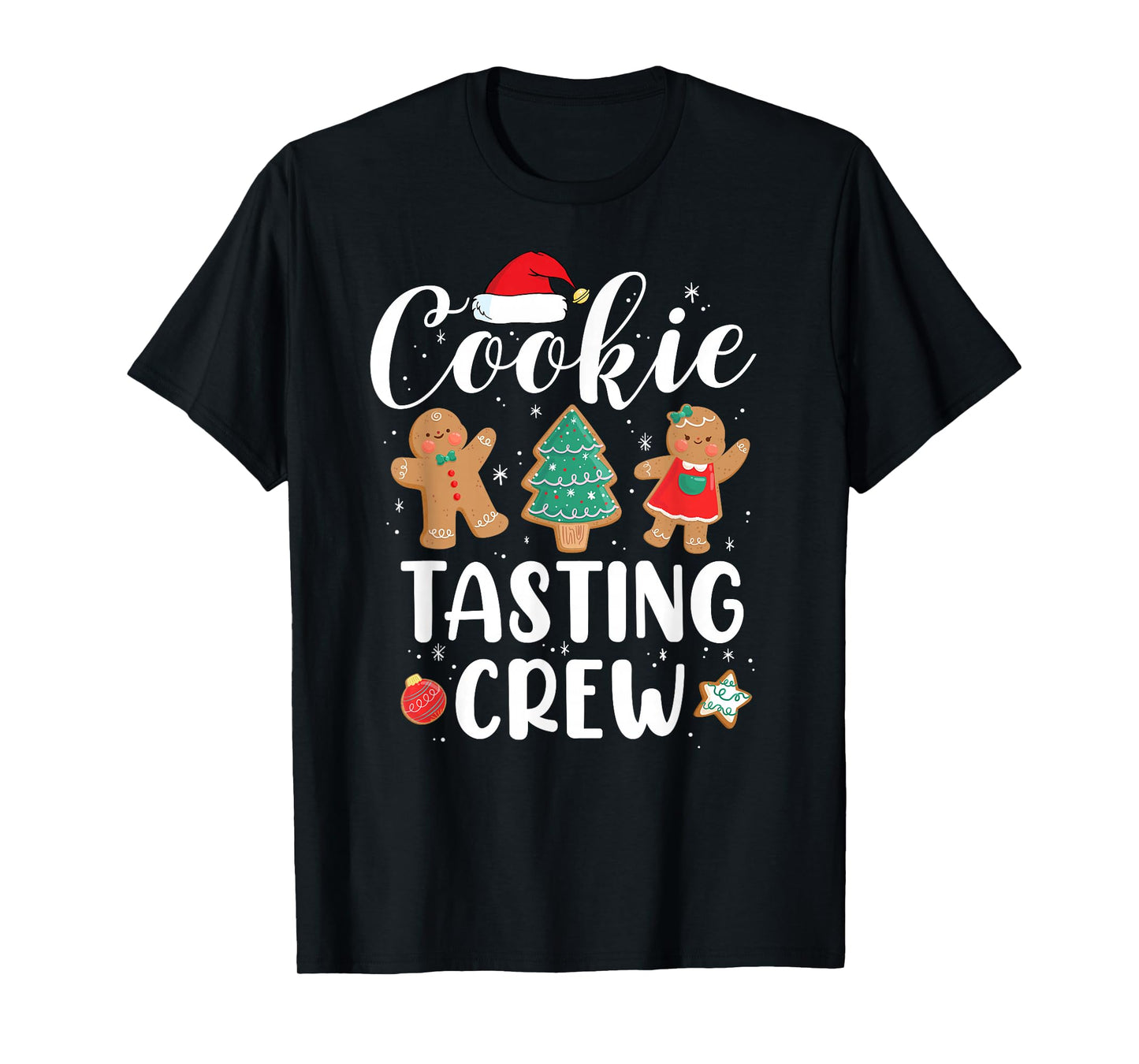Cookie Tasting Crew Funny Pajamas Family Xmas Christmas T-Shirt
