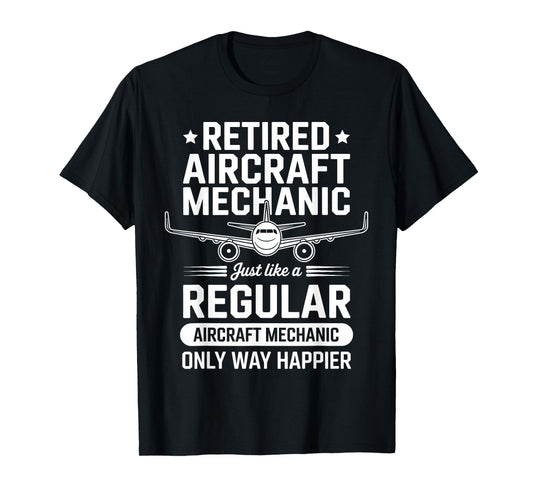Aircraft Mechanic Art for Men Women Aircraft Maintenance T-Shirt