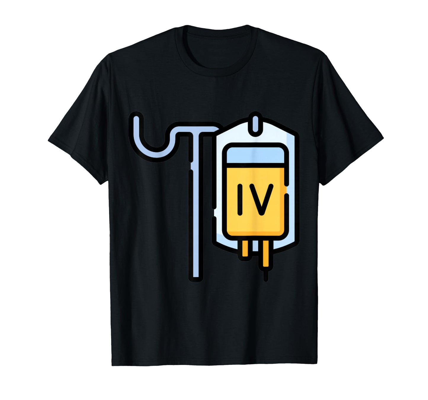 Clever Witty IV Designs Really Like IV Intravenous Drips Drip IV Dripping T-Shirt, Small, Black
