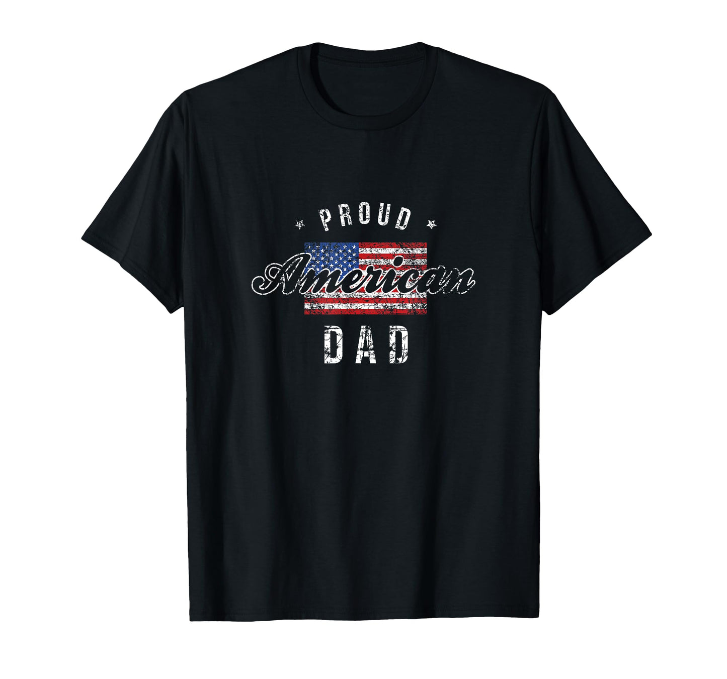 Mens Proud American Dad Shirt, 4th of July Gift USA