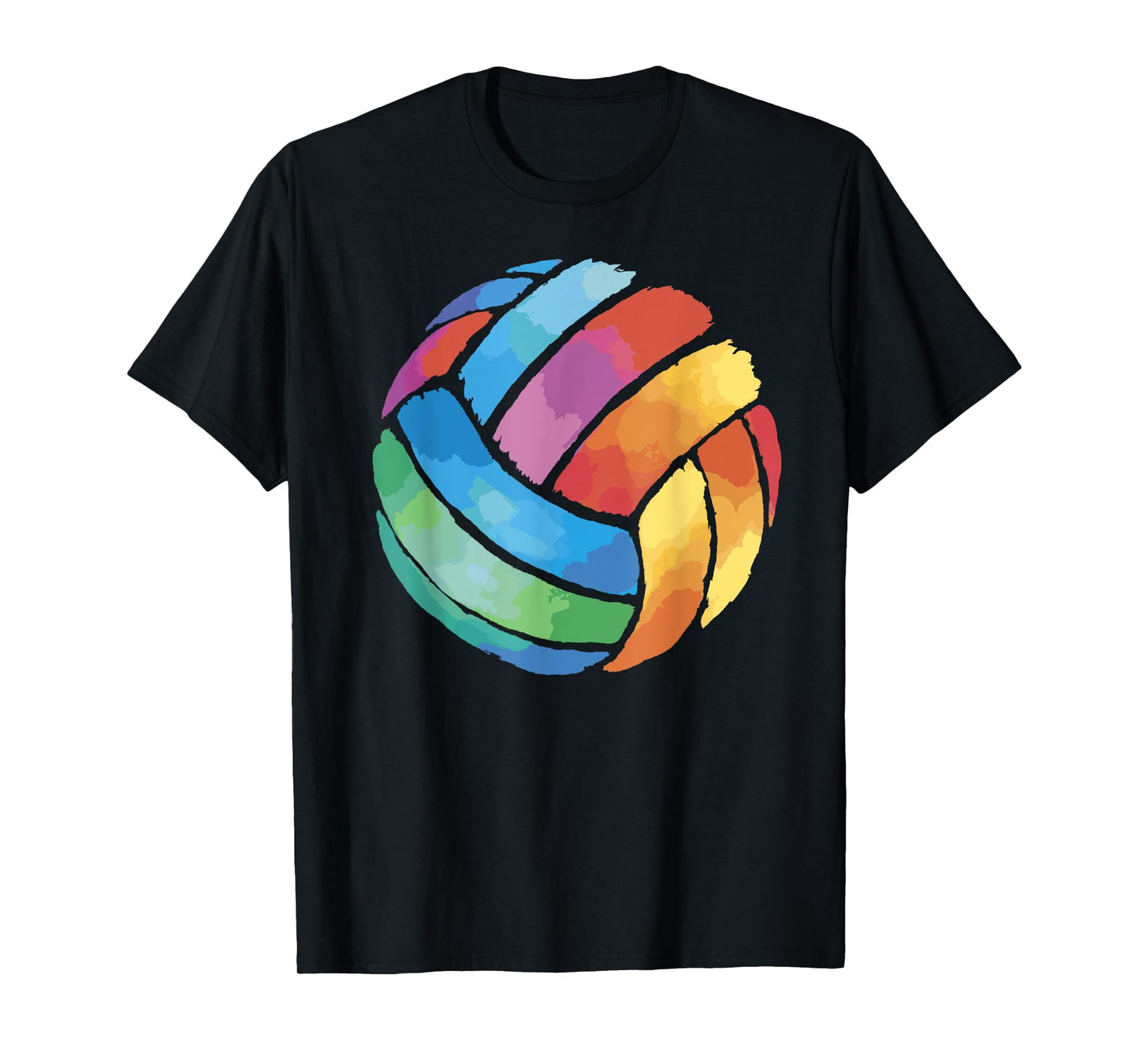 Cute Colorful Volleyball Tee - Colorsplash Volley Ball Gift T-Shirt