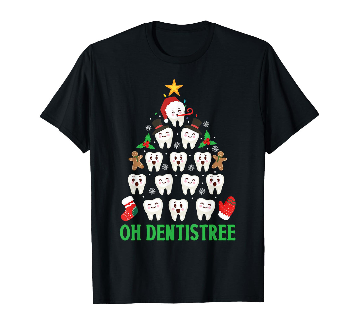 Christmas Dentist Shirt Oh Dentistree Funny Xmas Dental T-Shirt