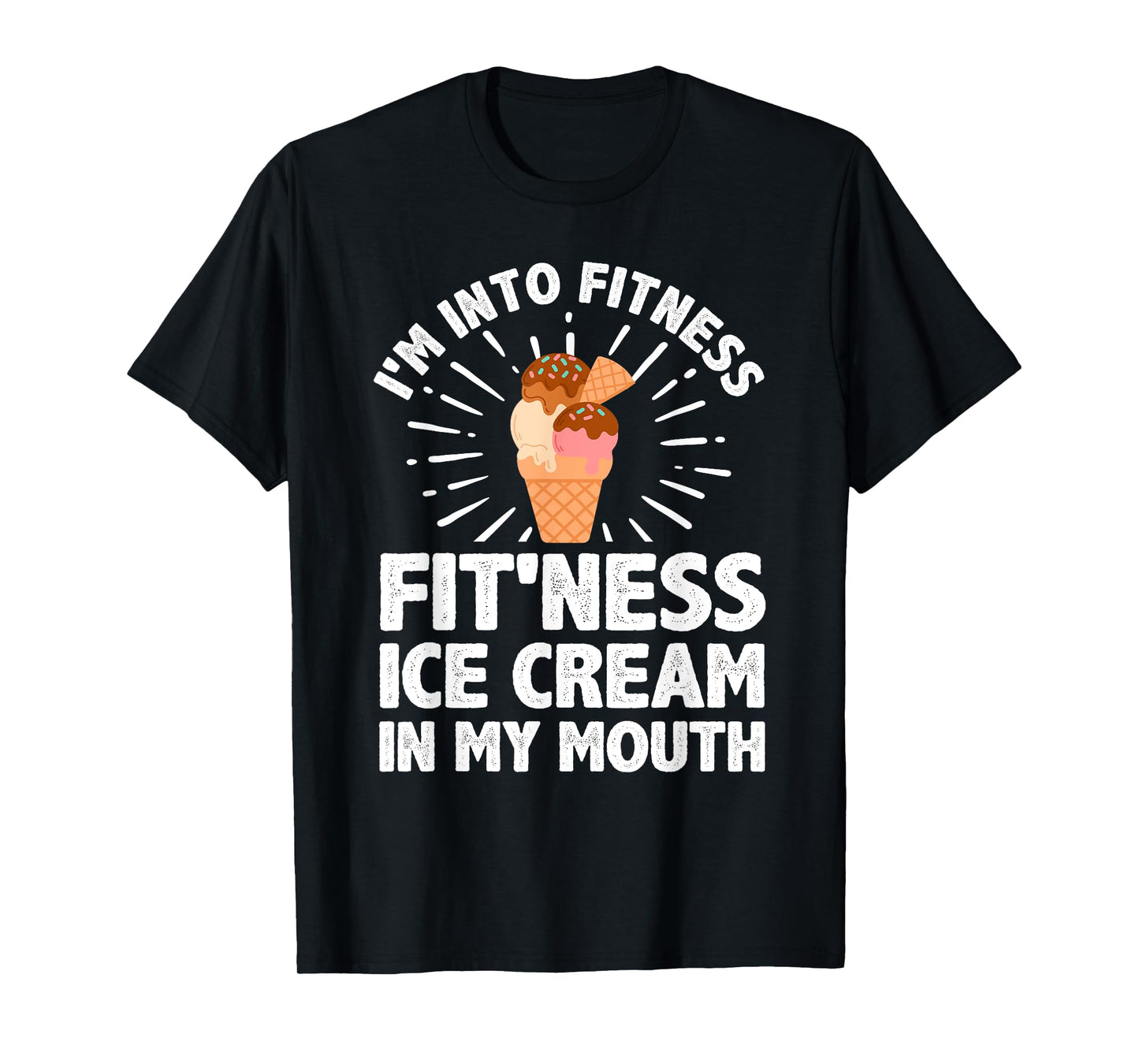 Cool Ice Cream For Men Women Ice Cream Cone Lover Dessert T-Shirt