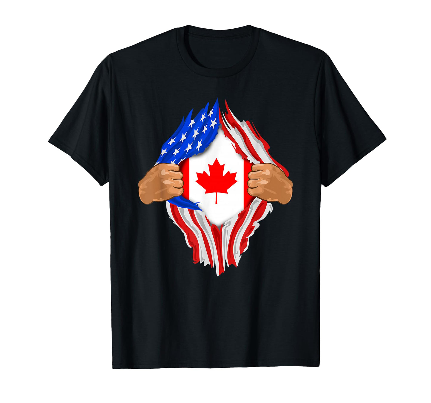 Canadian Blood Inside Me T-Shirt | Canada Flag Gift T-Shirt
