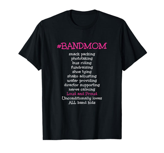 Band Mom Marching Band Mother Mother's Day T-Shirt