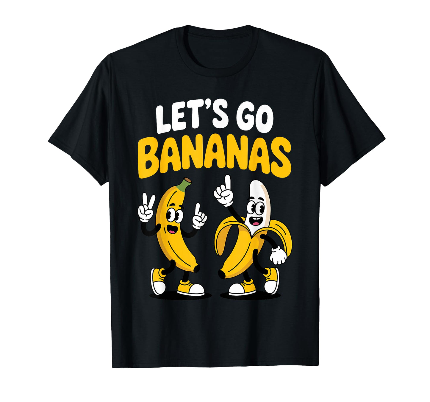 Banana Art for Men Women Kids Yellow Fruit Lovers Bananas T-Shirt