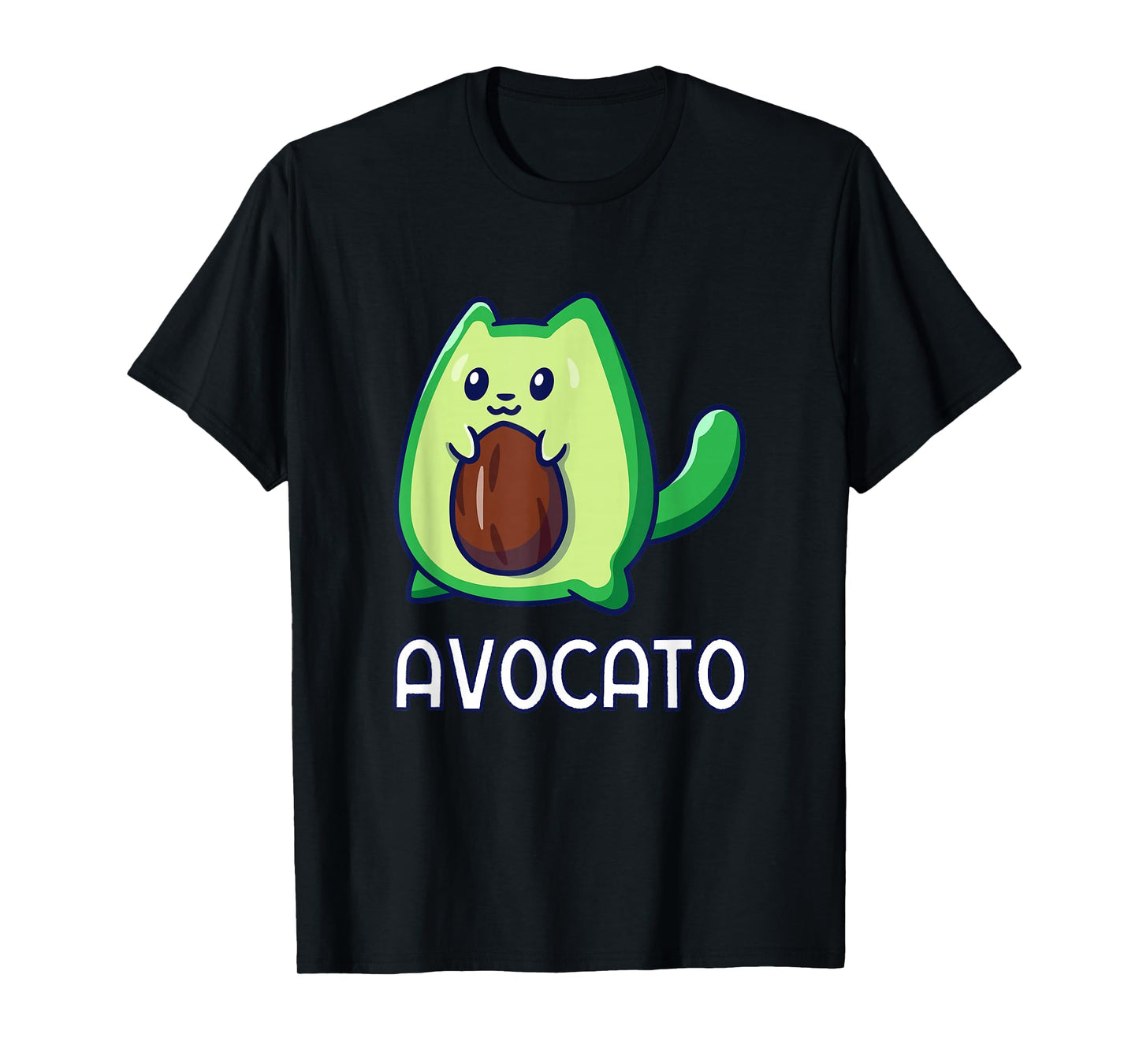 Avogato Avocado Cat Vegan T-Shirt