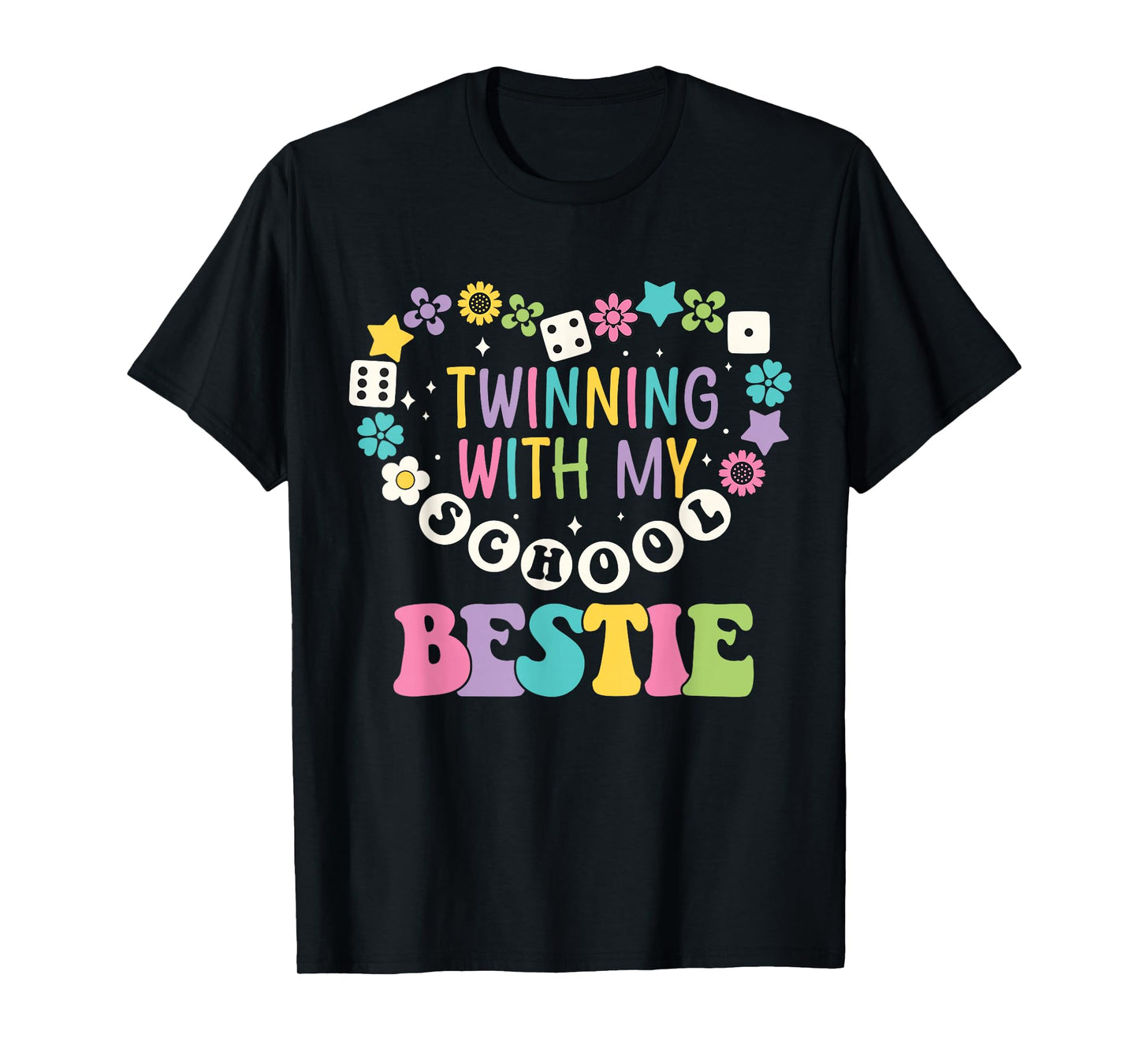 Twin Day Friends School Twinning with My Bestie Matching T-Shirt