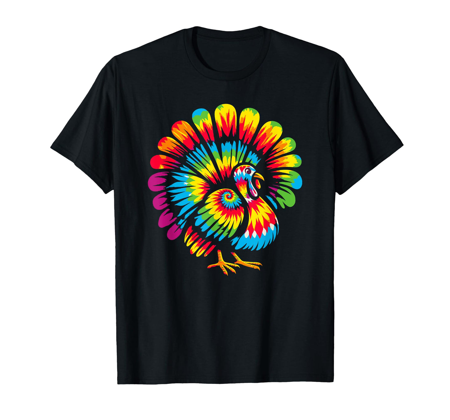 Tie Dye Turkey Thanksgiving T-Shirt
