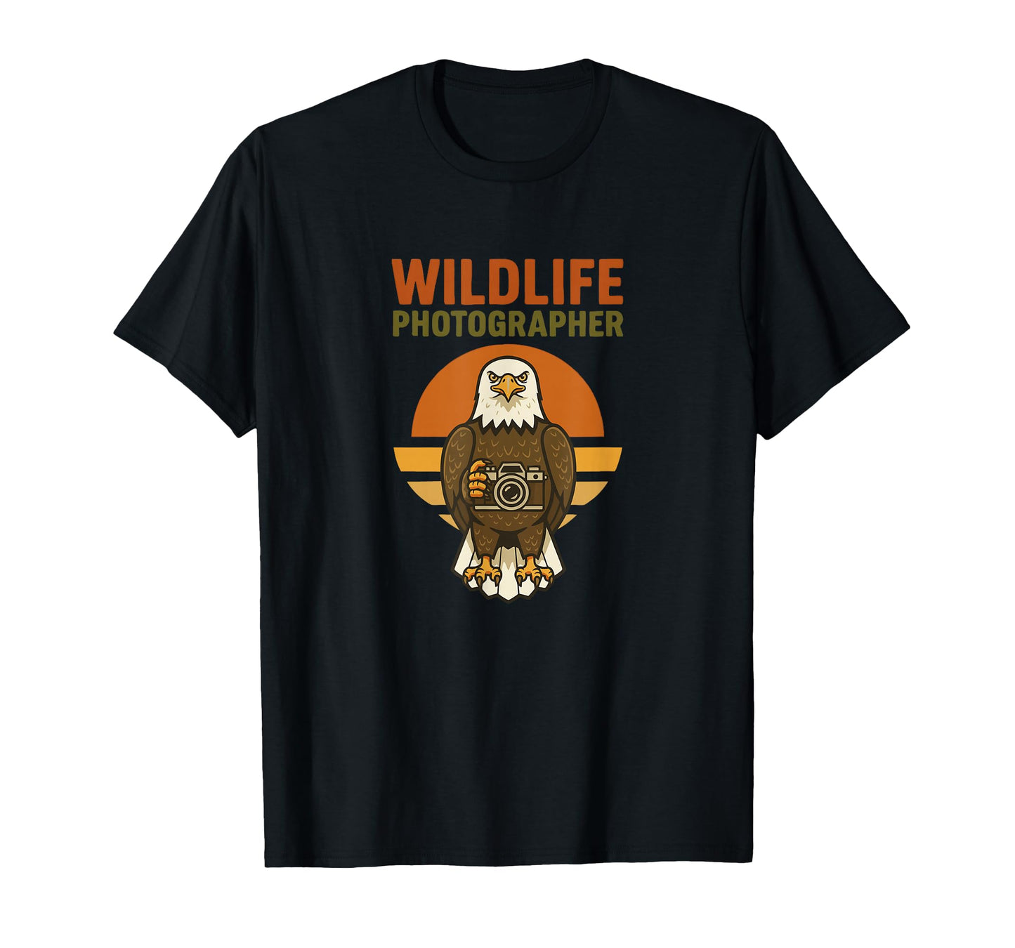 Wildlife Photographer Bald Eagle Bird Photography Camera T-Shirt