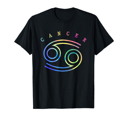 Colorful Zodiac Sign Astrology Astrological Sign Cancer T-Shirt