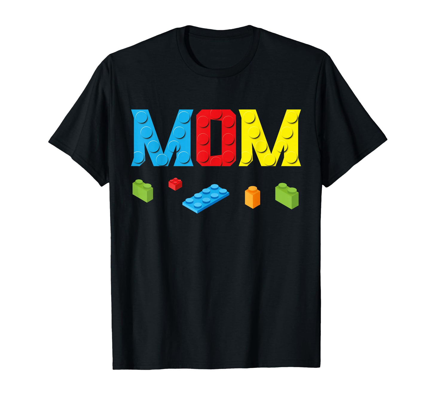 Mom Master Builder Building Bricks Blocks Family Set Parents T-Shirt Small