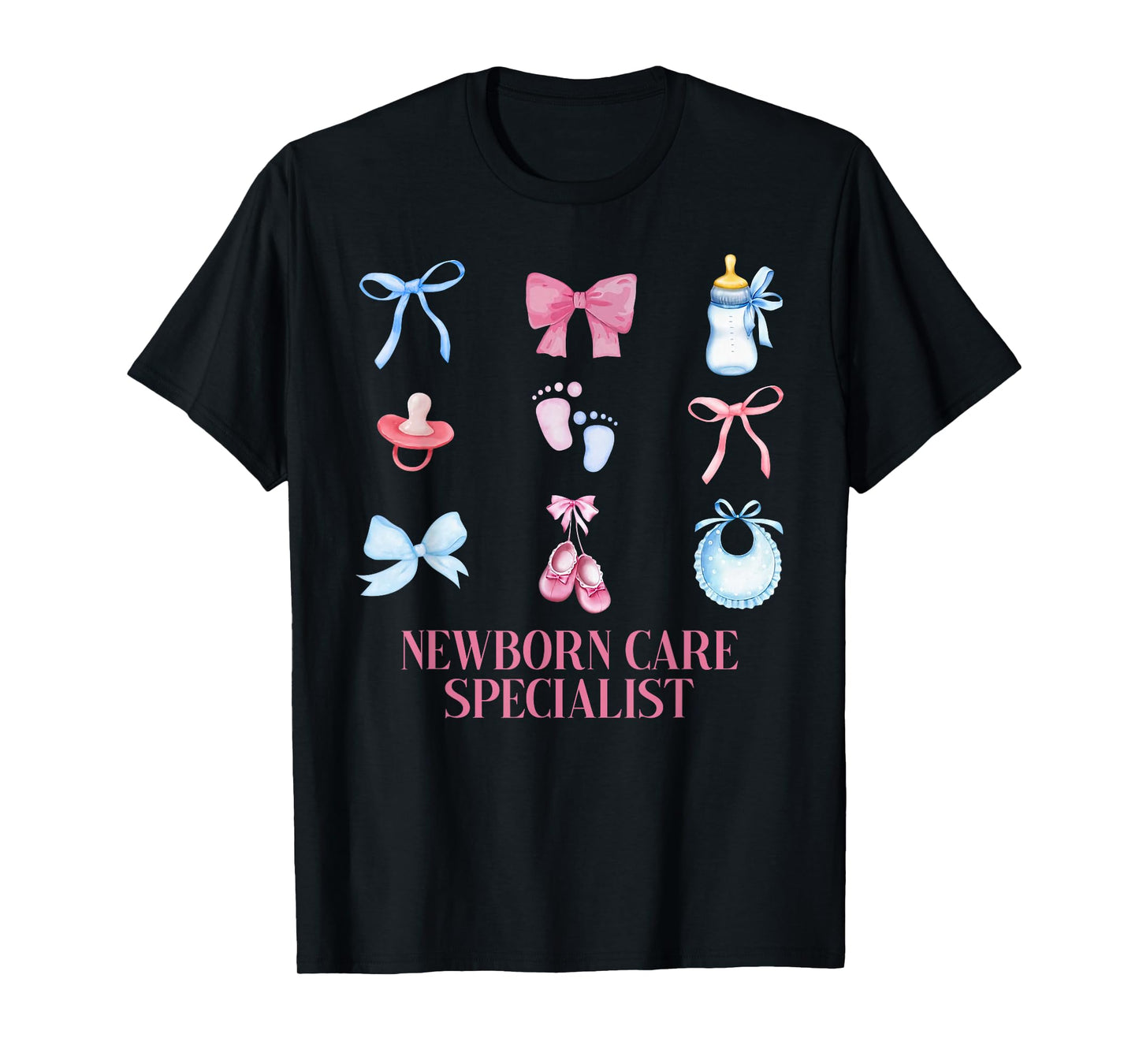 Coquette NCS Newborn Care Specialist Mother Baby Nurse T-Shirt