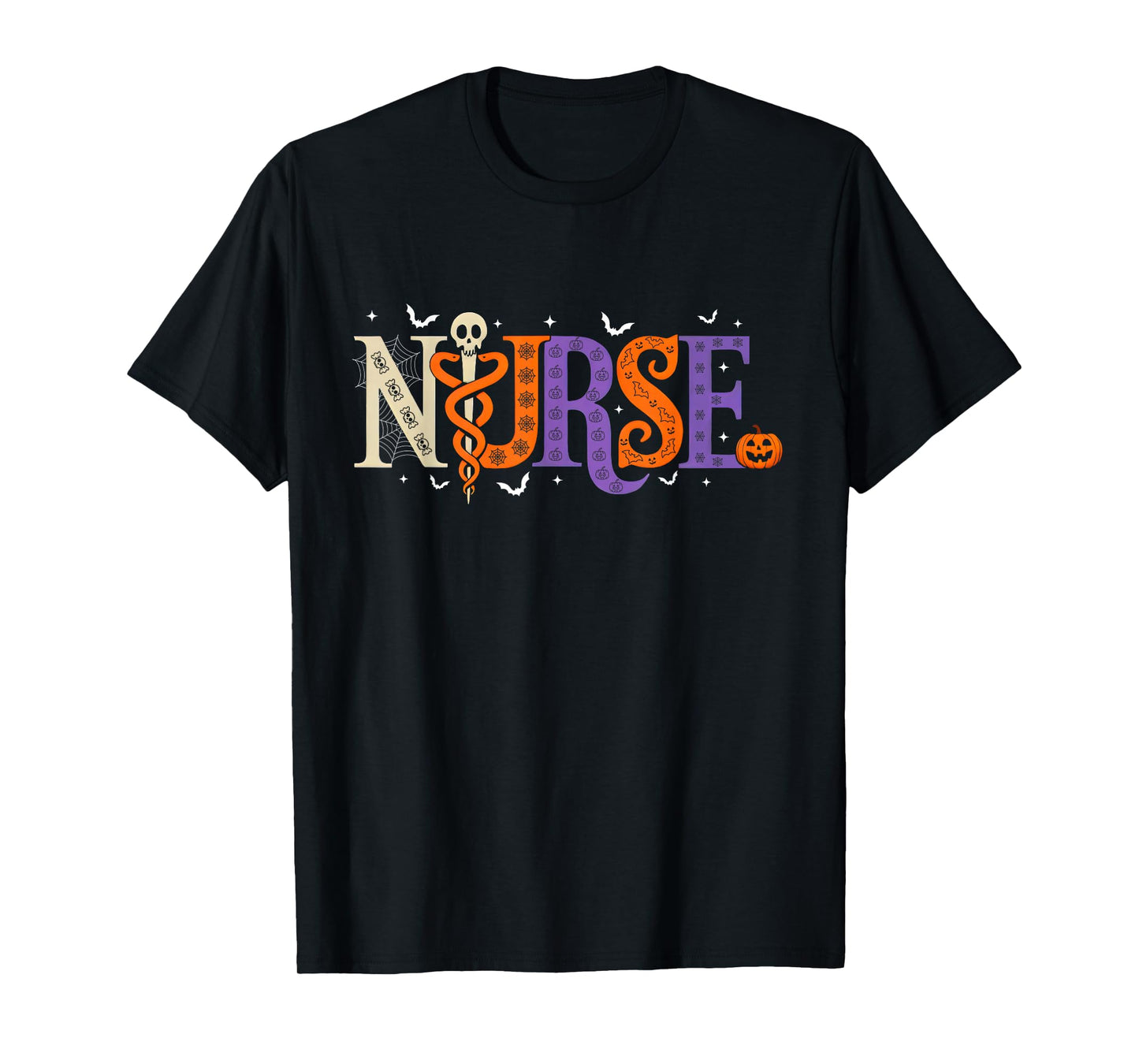 Halloween Nurse Shirt For Women Girls RN ICU NICU Nursing T-Shirt