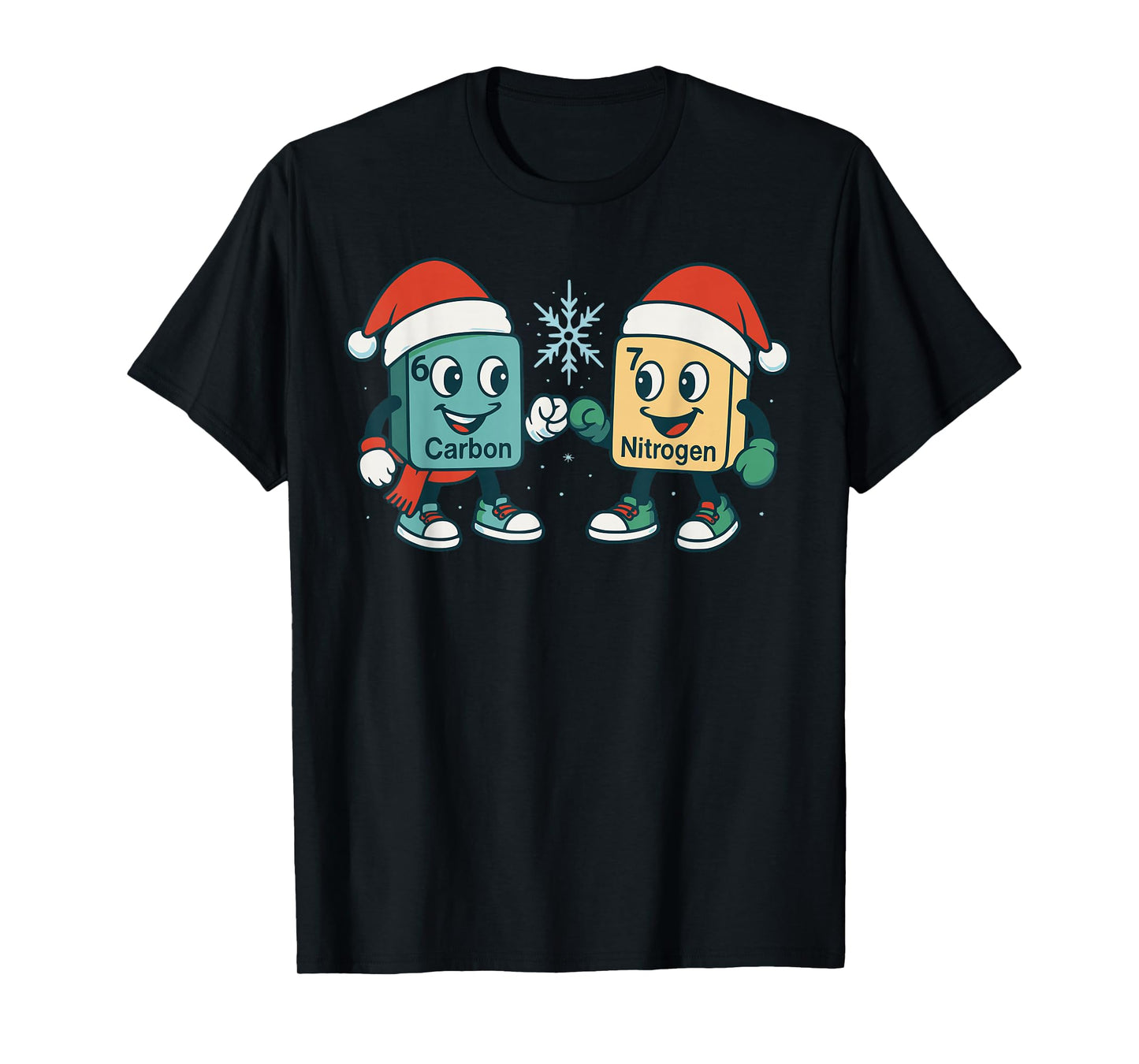 67 Christmas Meme 6 7 Science Carbon Nitrogen Periodic Table T-Shirt