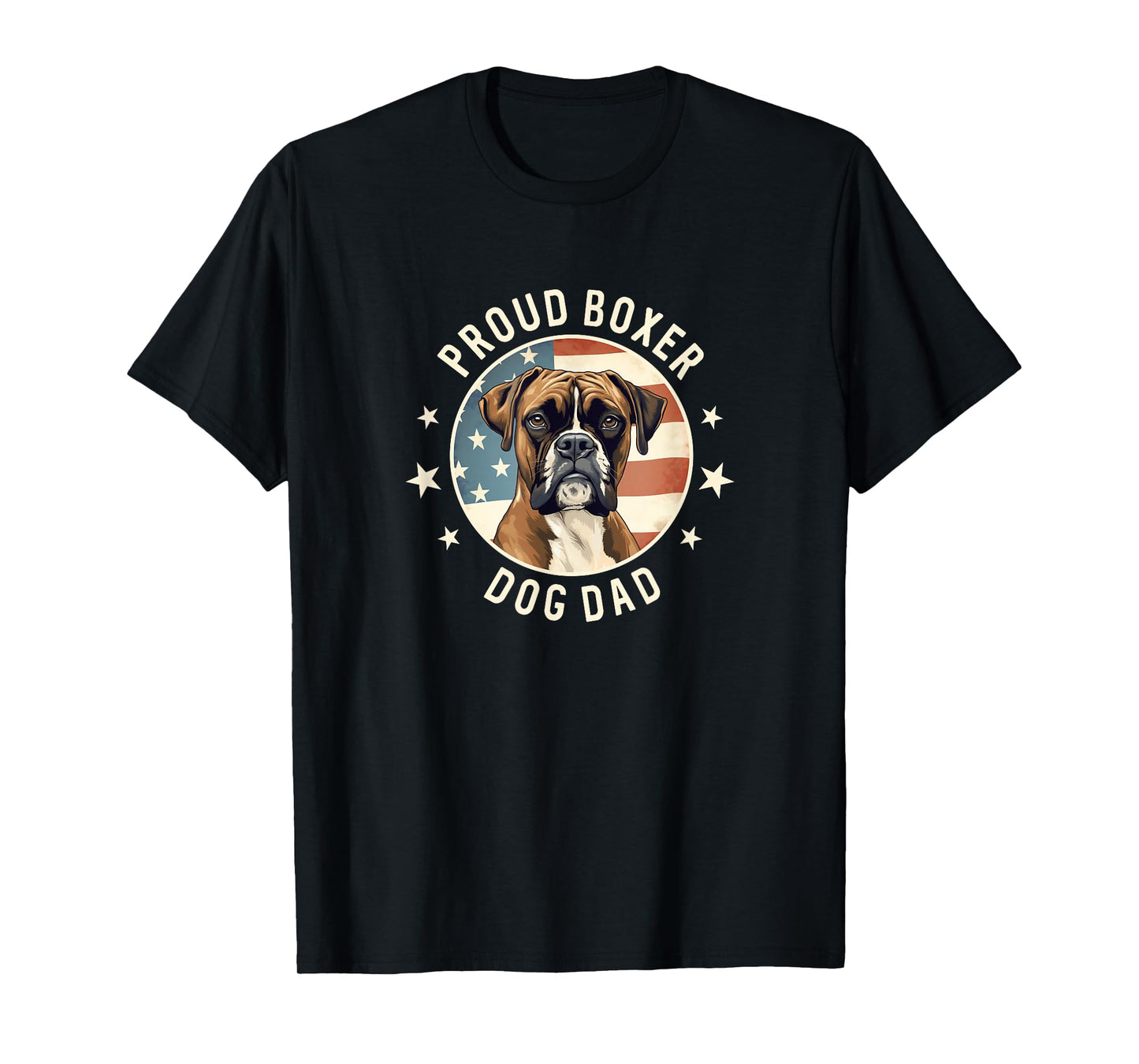 Boxer Dog Gifts for Men, Proud Boxer Dog Dad T-Shirt