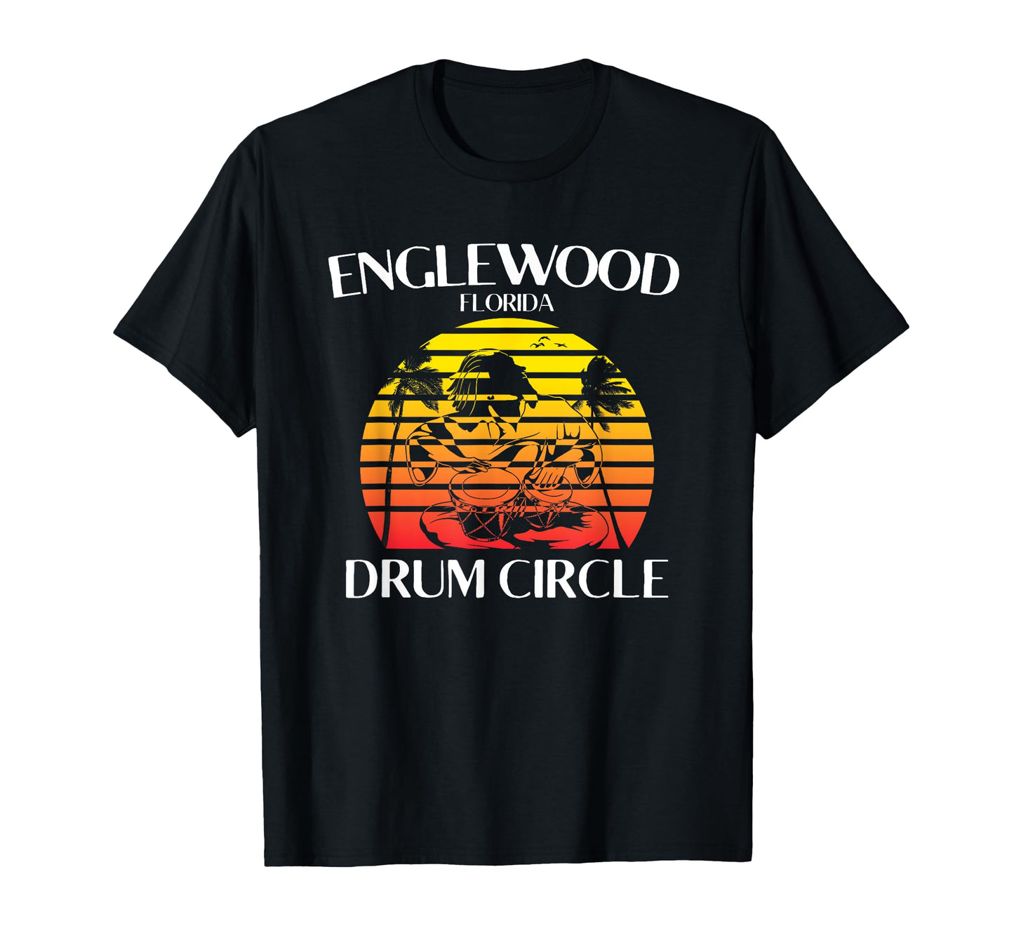 Englewood Florida Drum Circle Drummer T-Shirt