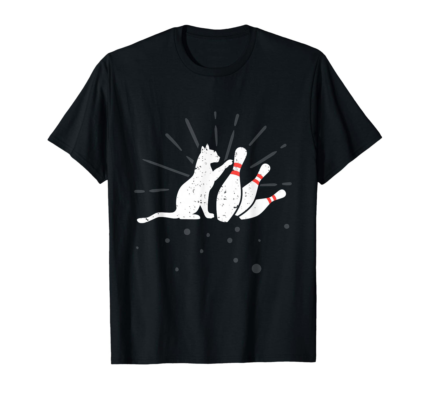 Ornery Alley Cat Tipping Pins Shirt Funny Bowling Attire T-Shirt