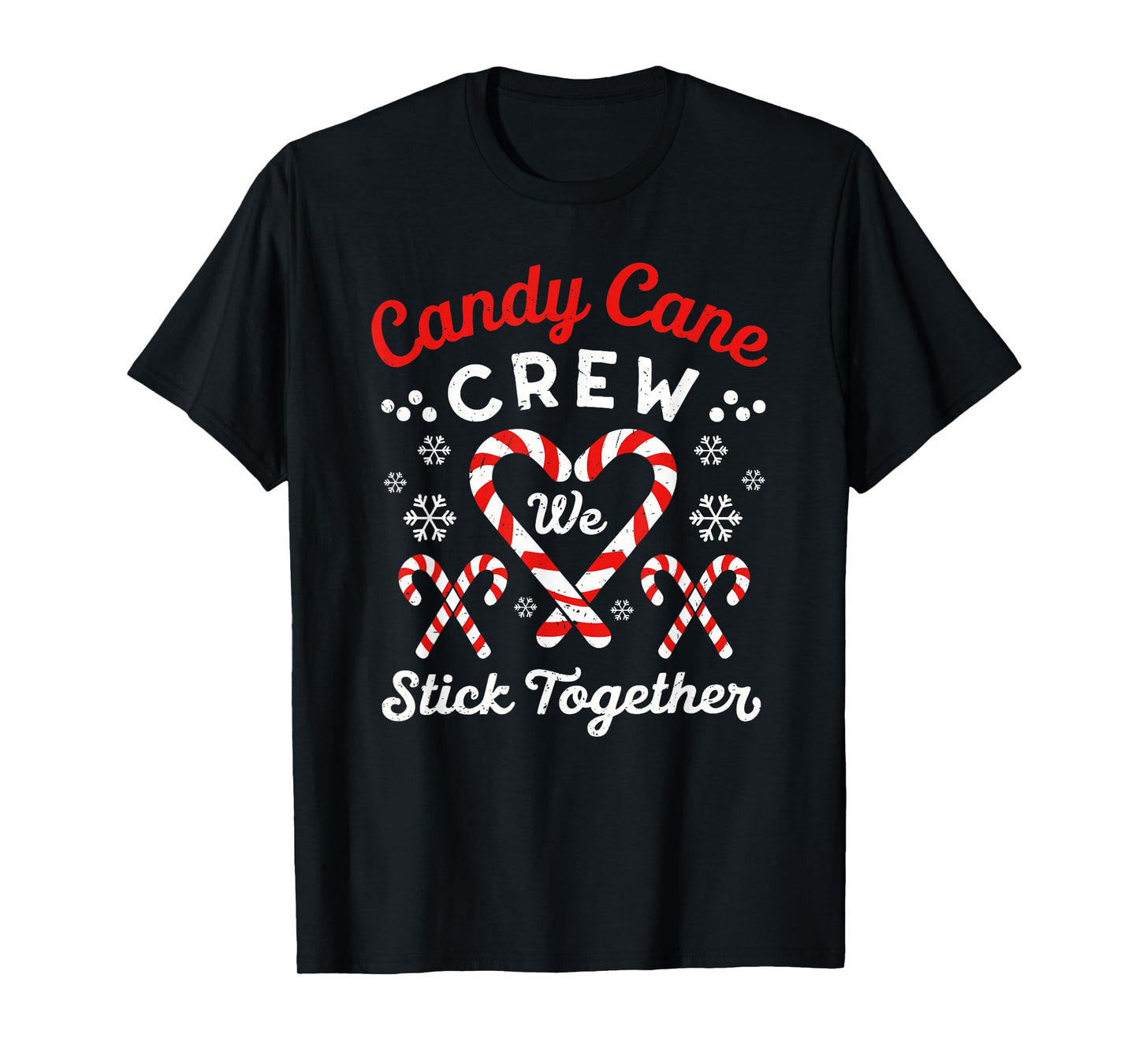 Christmas Candy Cane Heart Holiday Family Matching Pajama PJ T-Shirt