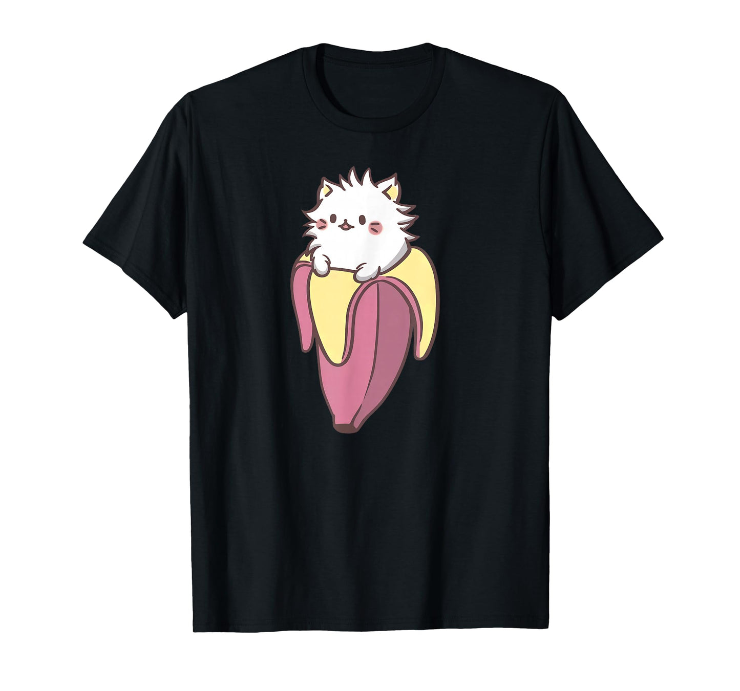 Banana Cat Funny Kawaii Bananya Gift Bday T-Shirt