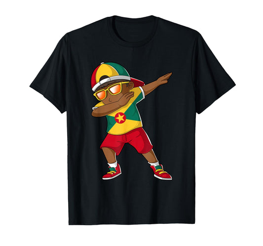 Grenadian Boy Grenada Kid Patriotism Roots Heritage T-Shirt