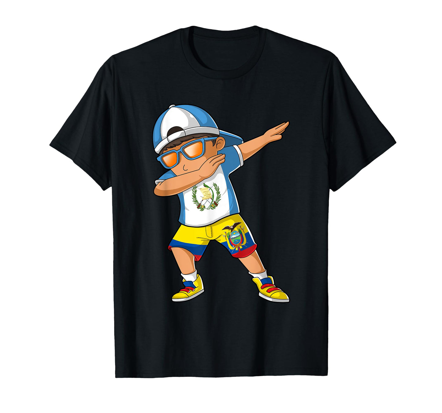 Half Guatemalan Half Ecuadorian Boy Guatemala Flag T-Shirt