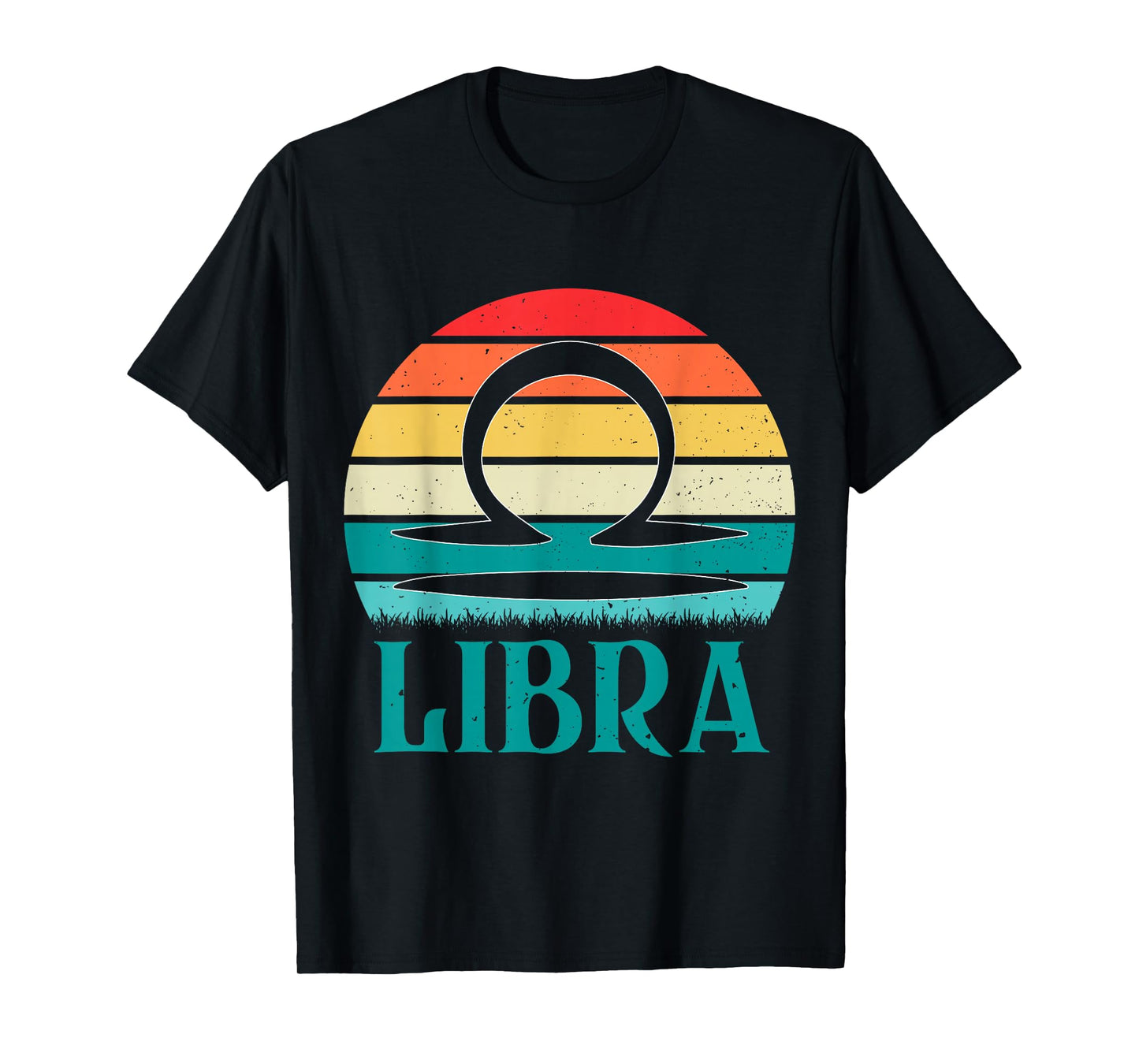 Libra Sunset Libra Zodiac Sign T-Shirt