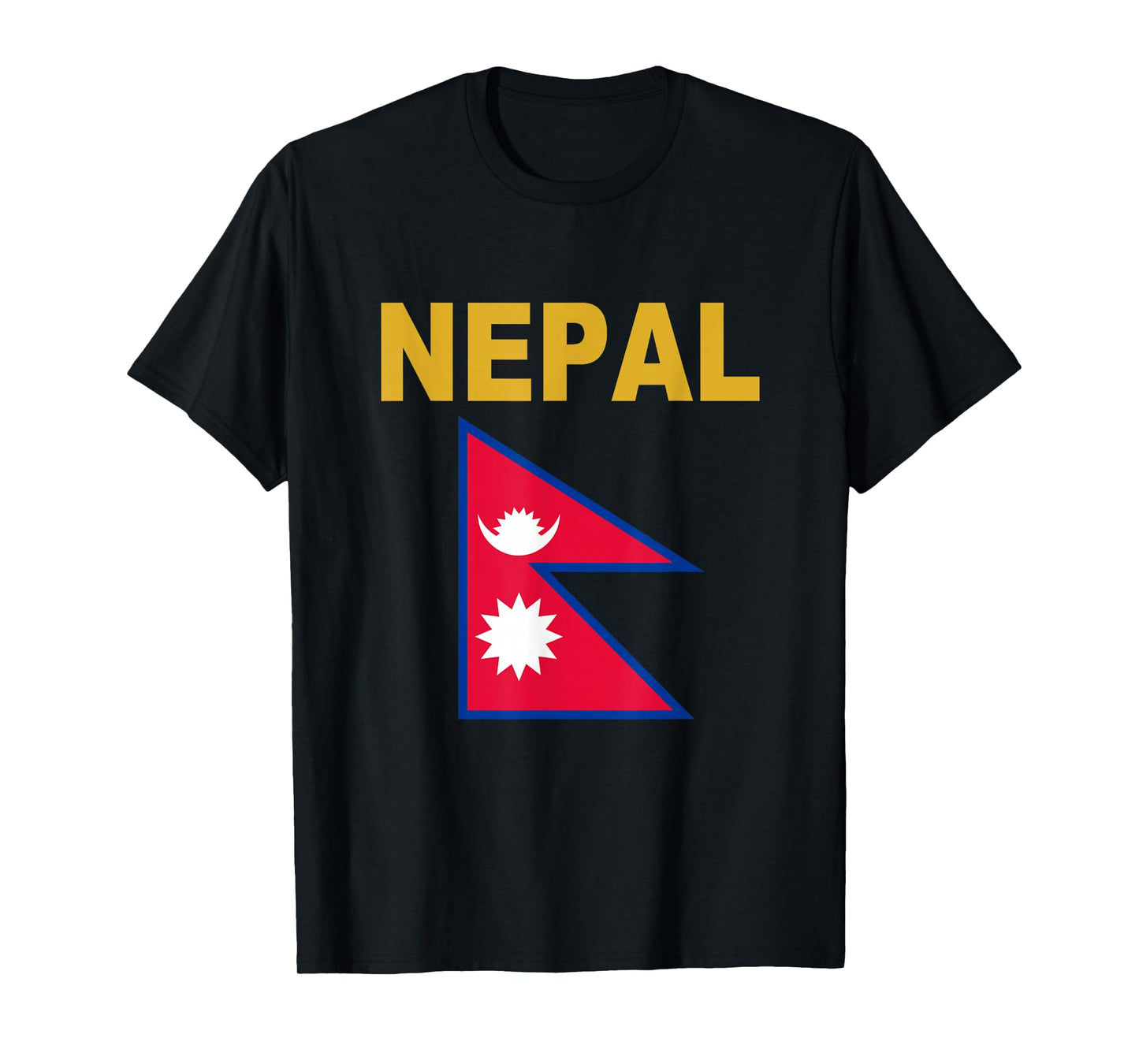Nepal Flag T-Shirt Cool Nepalese Flags Gift Top Tee T-Shirt