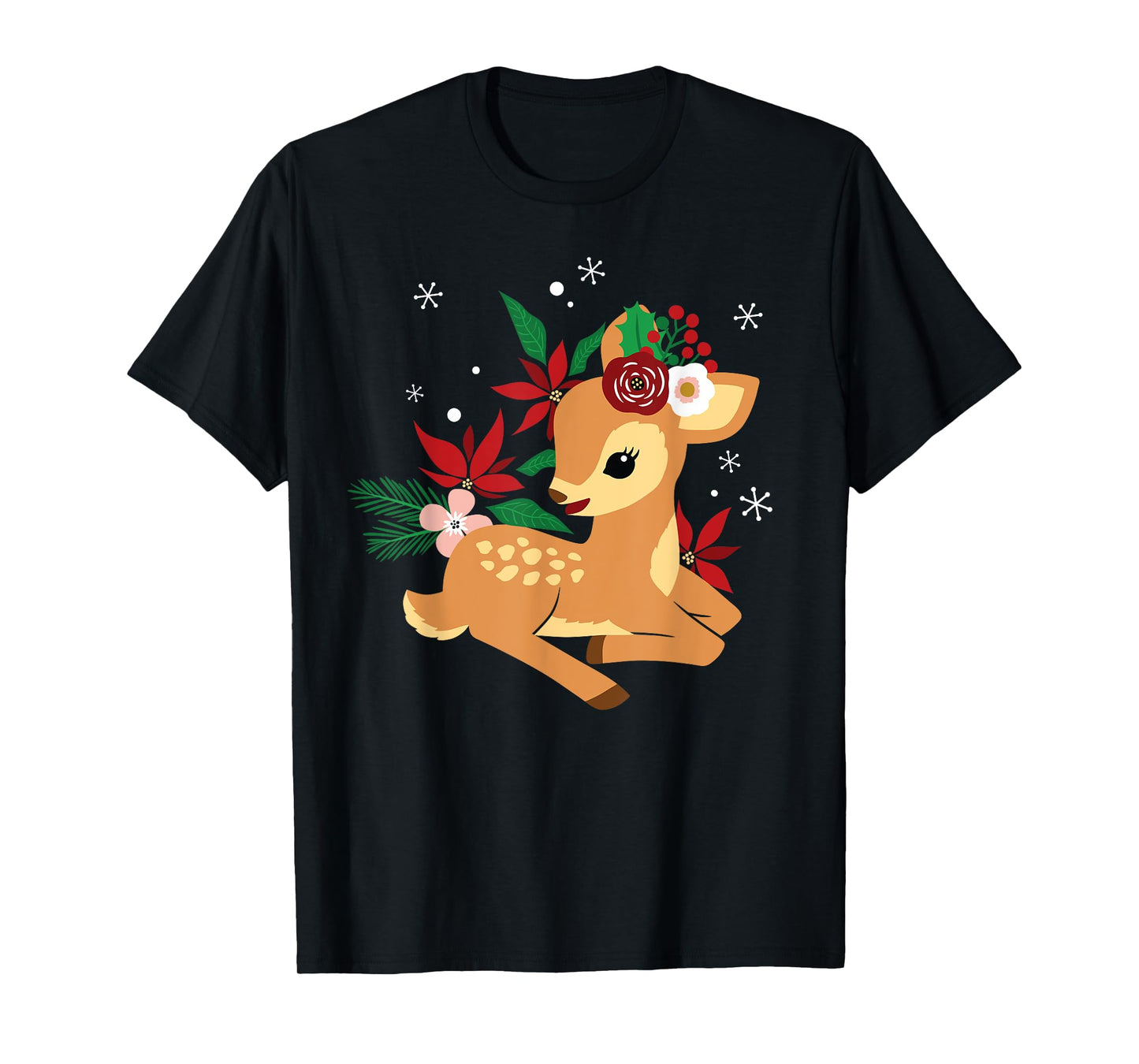 Christmas Cute Reindeer Christmas Deer Kids T-Shirt