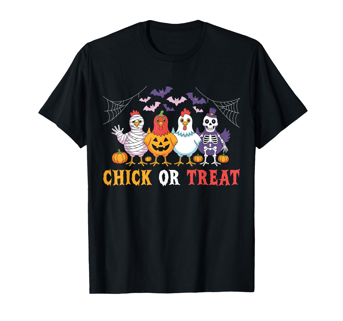 Chicken Chick Or Treat Funny Halloween Costume Farmer T-Shirt
