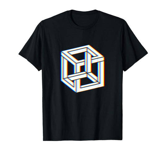 Geometric Shapes EDM Surreal Abstract Art Hypnotic Aesthetic T-Shirt