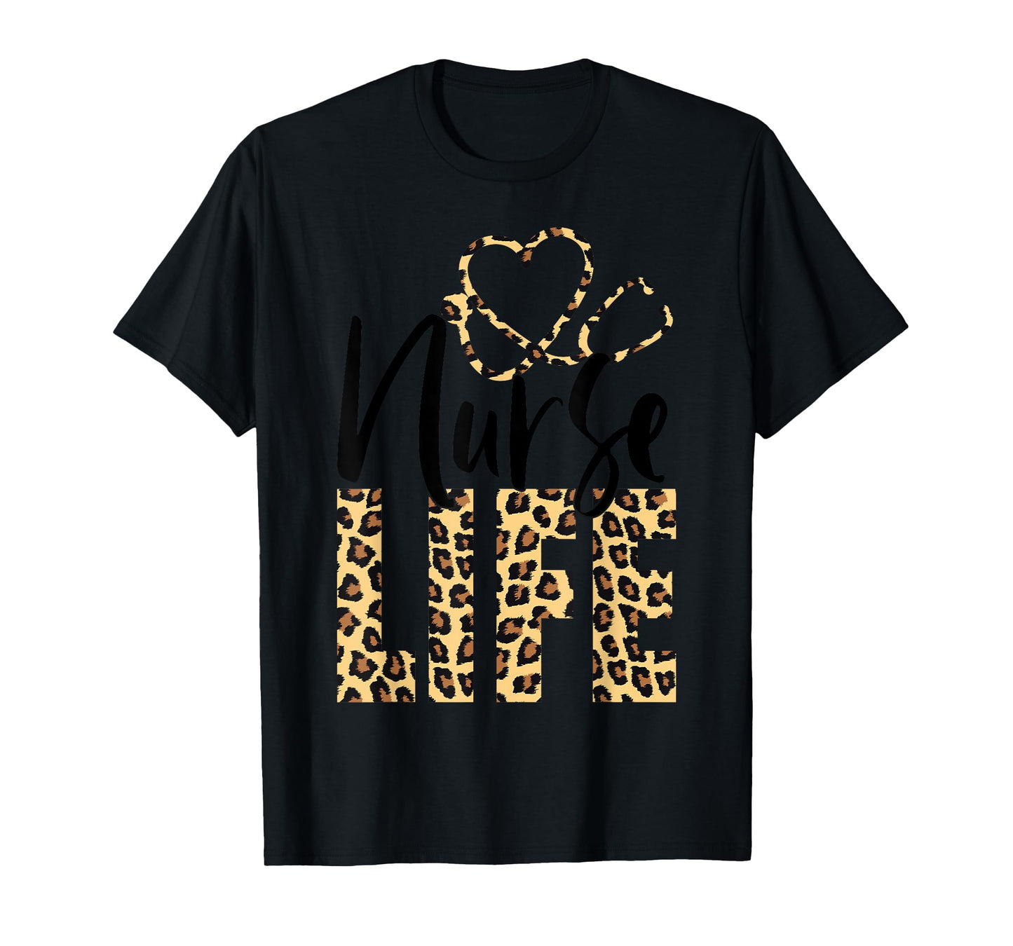 Cute Leopard Nurse Life for Nursing School | Nurse Week 2023 T-Shirt