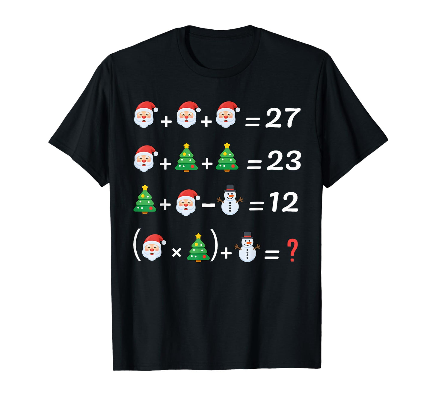 Funny 67 Meme Christmas Math Teacher Santa Six Seven Puzzle T-Shirt
